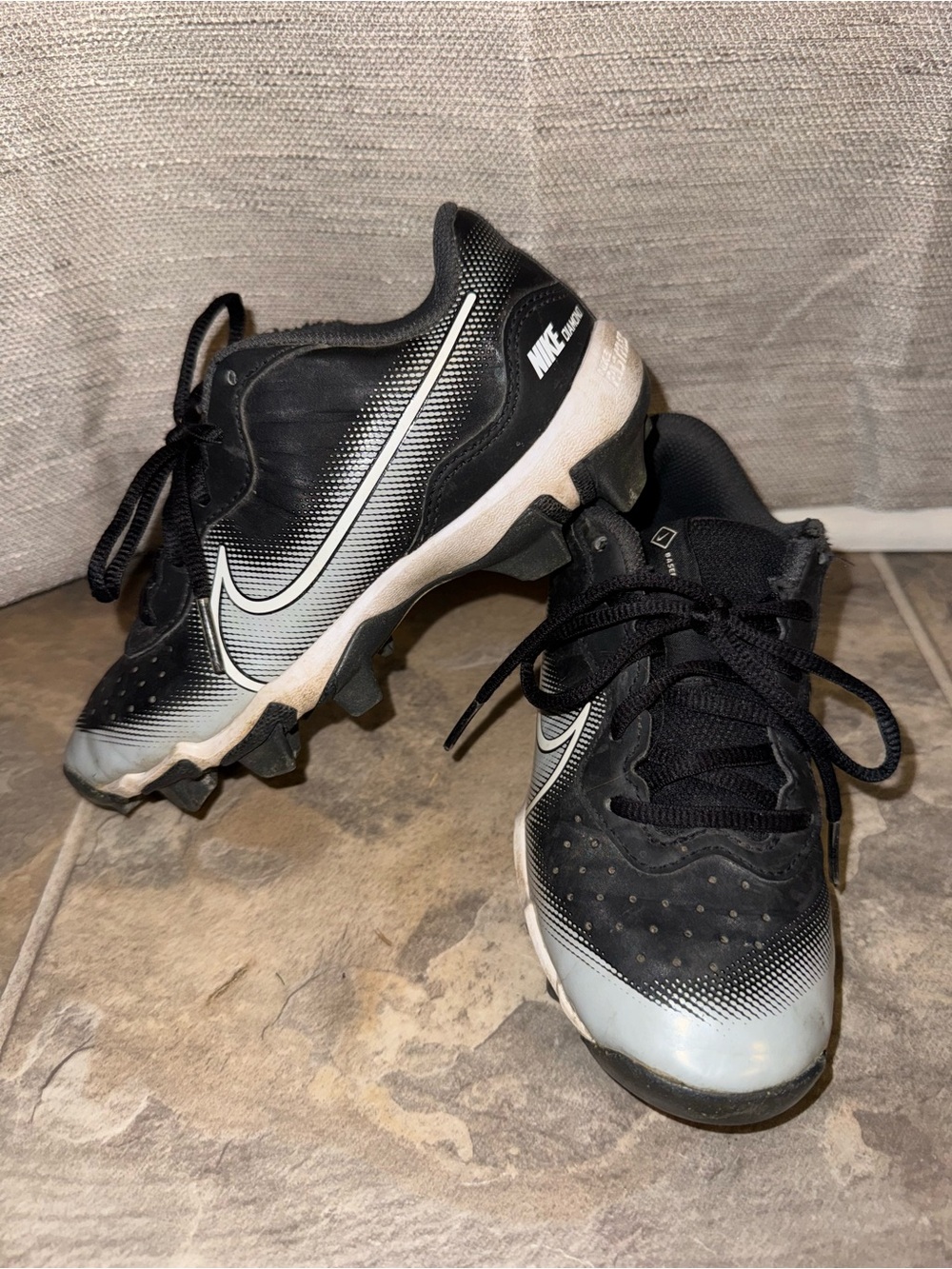 Nike Black and White Cleats
